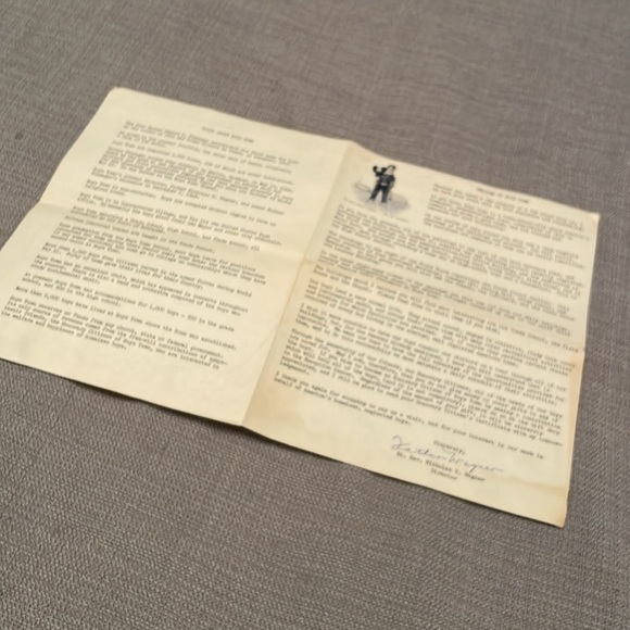 Vintage BOYS TOWN Letter & Map - Picture 7 of 8